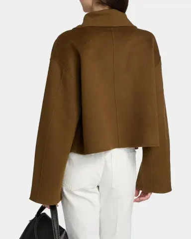 TOTEME Signature Cropped Wool Double Jacket | Thumbnail 7 TOTEME Signature Cropped Wool Double Jacket | Thumbnail 7