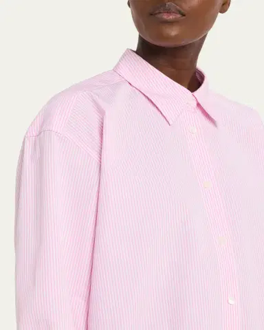 TOTEME Classic Tumbled Striped Shirt | Thumbnail 5 TOTEME Classic Tumbled Striped Shirt | Thumbnail 5