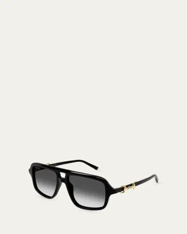 Gucci 55mm Oversized Navigator Sunglasses | Thumbnail 2 Gucci 55mm Oversized Navigator Sunglasses | Thumbnail 2