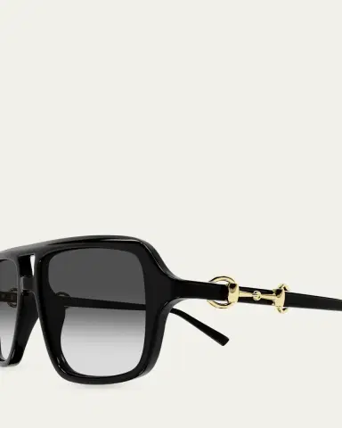 Gucci 55mm Oversized Navigator Sunglasses | Thumbnail 3 Gucci 55mm Oversized Navigator Sunglasses | Thumbnail 3