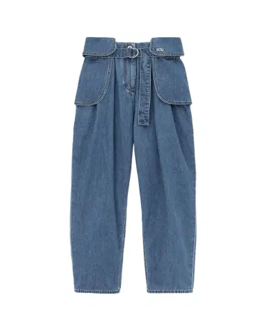 LOEWE Belted Barrel-Leg Cargo Jeans | Thumbnail 1 LOEWE Belted Barrel-Leg Cargo Jeans | Thumbnail 1
