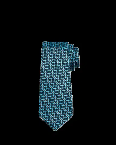 Kiton Men's Geometric Jacquard Silk 7-Fold Tie | Thumbnail 2 Kiton Men's Geometric Jacquard Silk 7-Fold Tie | Thumbnail 2