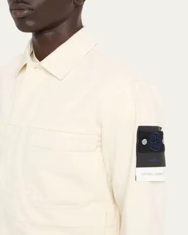 Stone Island Men's Light Bull Denim-TC Jacket | Thumbnail 4 Stone Island Men's Light Bull Denim-TC Jacket | Thumbnail 4