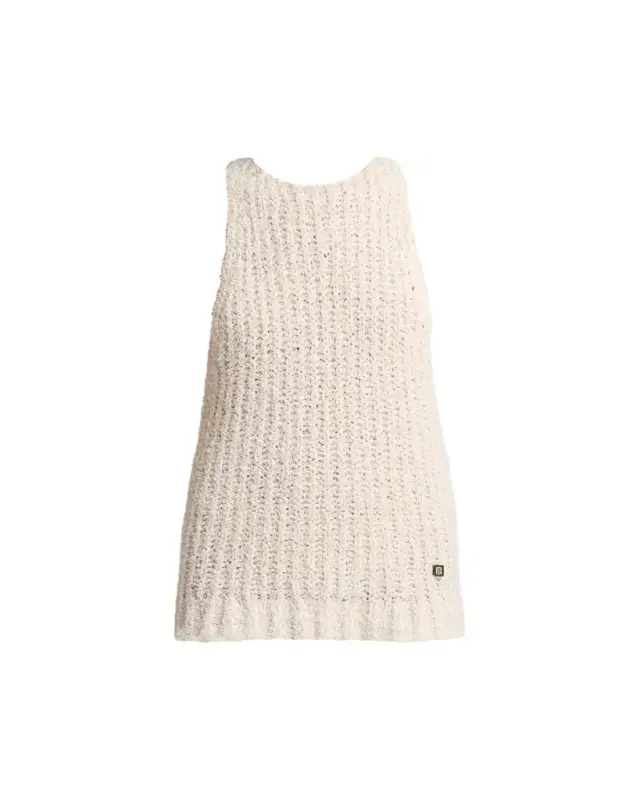 Sleeveless Cotton Blend Tank Top