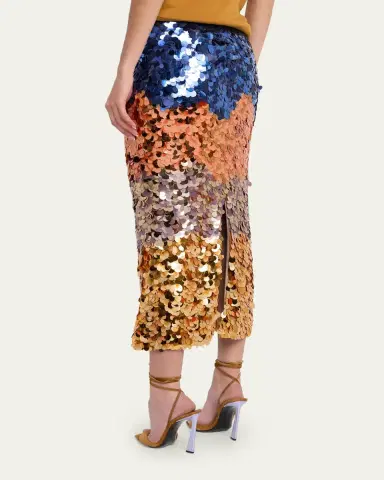 Ulla Johnson x Helen Frankenthaler Matilde Sequined Midi Skirt | Thumbnail 3 Ulla Johnson x Helen Frankenthaler Matilde Sequined Midi Skirt | Thumbnail 3