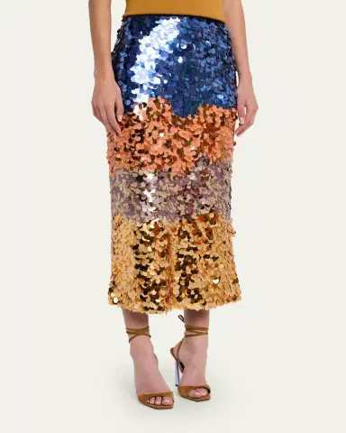 Ulla Johnson x Helen Frankenthaler Matilde Sequined Midi Skirt | Thumbnail 4 Ulla Johnson x Helen Frankenthaler Matilde Sequined Midi Skirt | Thumbnail 4