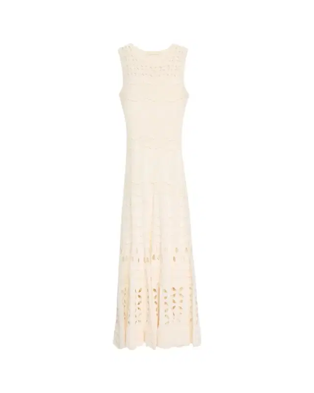 Ulla Johnson Lakshmi Knit Open-Work Maxi Dress