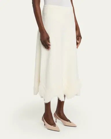 Ulla Johnson Paulina Knit Fringe Midi Skirt | Thumbnail 4 Ulla Johnson Paulina Knit Fringe Midi Skirt | Thumbnail 4