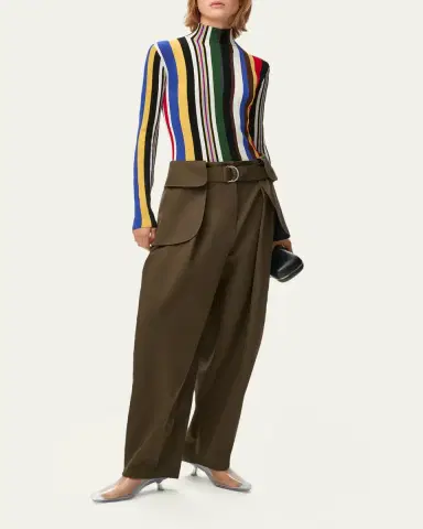 LOEWE Belted Barrel-Leg Cargo Trousers | Thumbnail 2 LOEWE Belted Barrel-Leg Cargo Trousers | Thumbnail 2