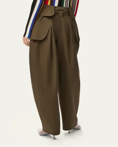 LOEWE Belted Barrel-Leg Cargo Trousers | Thumbnail 3 LOEWE Belted Barrel-Leg Cargo Trousers | Thumbnail 3