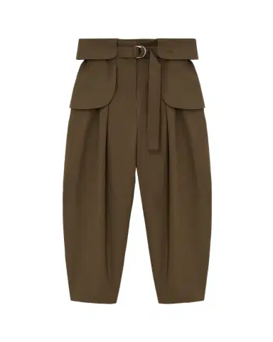 LOEWE Belted Barrel-Leg Cargo Trousers | Thumbnail 1 LOEWE Belted Barrel-Leg Cargo Trousers | Thumbnail 1
