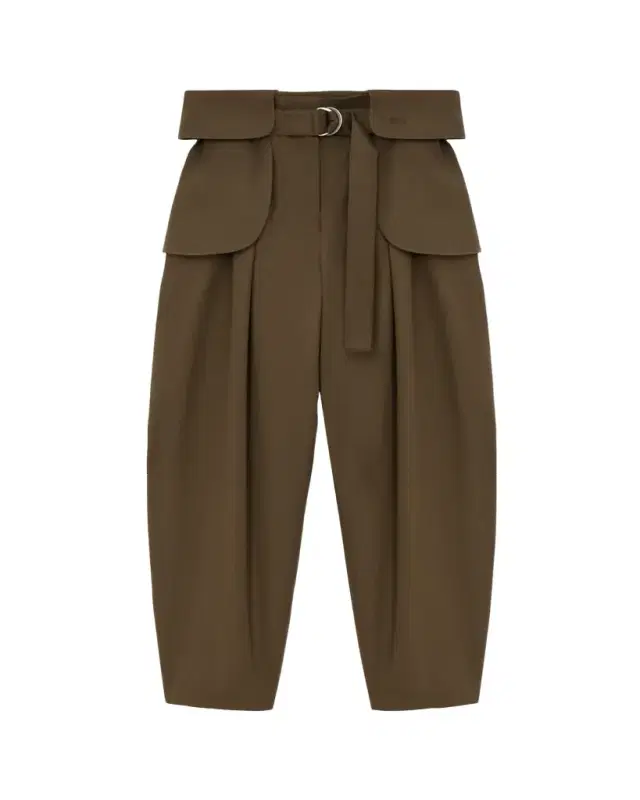 LOEWE Belted Barrel-Leg Cargo Trousers