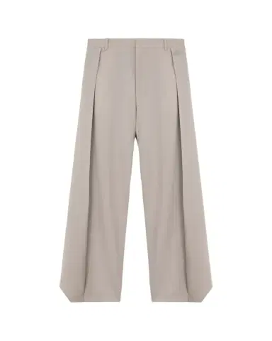 LOEWE Pleated Wool Wide-Leg Trousers | Thumbnail 1