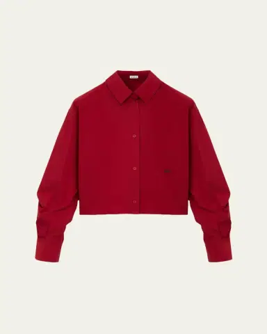 Loewe Cotton Poplin Boxy Button-Down Shirt | Thumbnail 6 Loewe Cotton Poplin Boxy Button-Down Shirt | Thumbnail 6