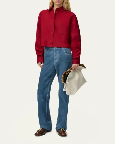 Loewe Cotton Poplin Boxy Button-Down Shirt | Thumbnail 7 Loewe Cotton Poplin Boxy Button-Down Shirt | Thumbnail 7