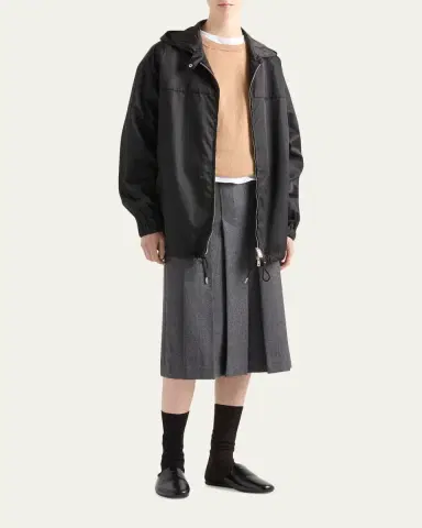 Prada Belted Re-Nylon Blouson Jacket | Thumbnail 2 Prada Belted Re-Nylon Blouson Jacket | Thumbnail 2