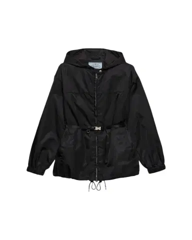 Prada Belted Re-Nylon Blouson Jacket | Thumbnail 1 Prada Belted Re-Nylon Blouson Jacket | Thumbnail 1