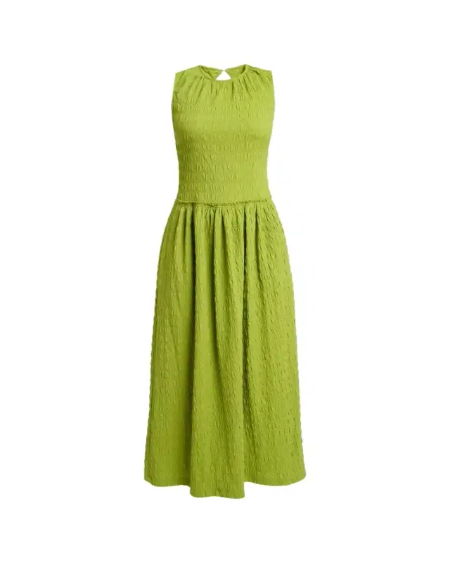Proenza Schouler White Label Zoira Sleeveless Textured Cotton Maxi Dress