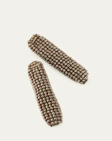 Brunello Cucinelli Sterling Silver Beaded Drop Earrings | Thumbnail 3