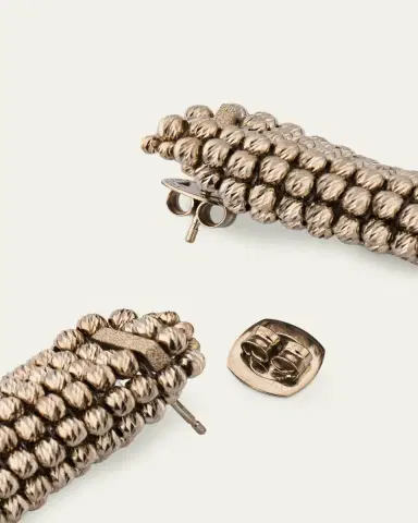 Brunello Cucinelli Sterling Silver Beaded Drop Earrings | Thumbnail 4