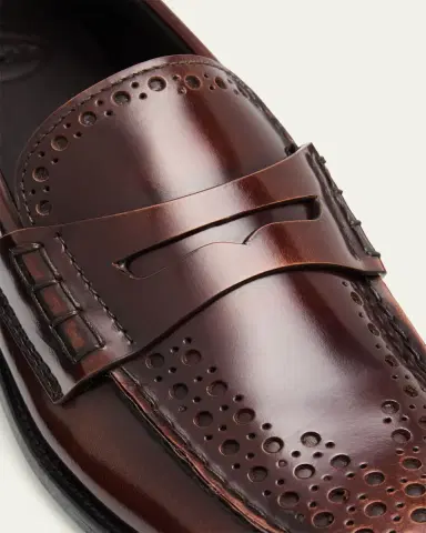 Church's Polished Fume Leather Penny Loafers | Thumbnail 3