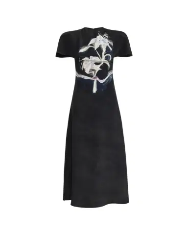 Altuzarra Daisy Printed Silk Short-Sleeve Midi Dress | Thumbnail 1 Altuzarra Daisy Printed Silk Short-Sleeve Midi Dress | Thumbnail 1