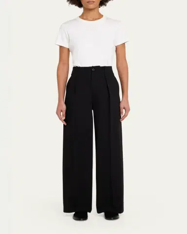Issey Miyake Japanese Cotton Jersey Straight-Leg Pants | Thumbnail 2 Issey Miyake Japanese Cotton Jersey Straight-Leg Pants | Thumbnail 2