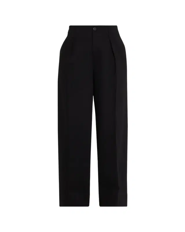 Issey Miyake Japanese Cotton Jersey Straight-Leg Pants