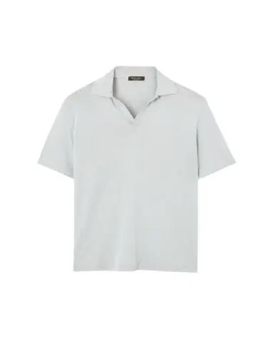 Loro Piana Men's Mazzorbo Silk and Cotton Polo Shirt | Thumbnail 1