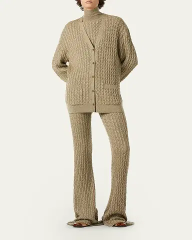 Loro Piana Bihar Cable-Knit Cashmere Trousers | Thumbnail 2 Loro Piana Bihar Cable-Knit Cashmere Trousers | Thumbnail 2