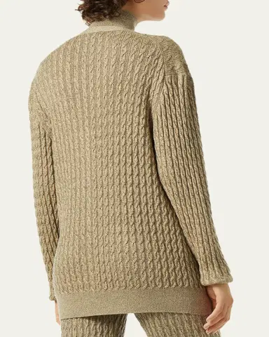 Loro Piana Bihar Cable-Knit Cashmere-Blend Cardigan | Thumbnail 3 Loro Piana Bihar Cable-Knit Cashmere-Blend Cardigan | Thumbnail 3