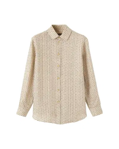 Loro Piana Thea Penny Silk Button-Down Shirt | Thumbnail 1