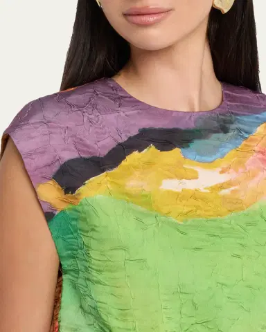 Ulla Johnson x Helen Frankenthaler Gisella Satin Crop Top | Thumbnail 5