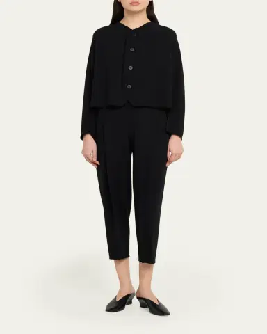 Issey Miyake Campagne Stretch Cotton Cardigan | Thumbnail 2
