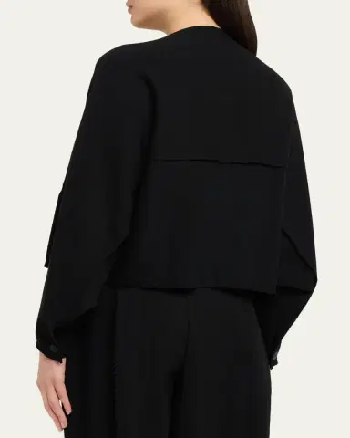 Issey Miyake Campagne Stretch Cotton Cardigan | Thumbnail 3
