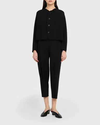 Issey Miyake Campagne Stretch Cotton Cardigan | Thumbnail 6
