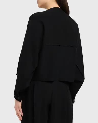 Issey Miyake Campagne Stretch Cotton Cardigan | Thumbnail 7
