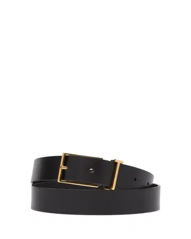 Tom Ford Men's Leather T Loop Belt | Thumbnail 1