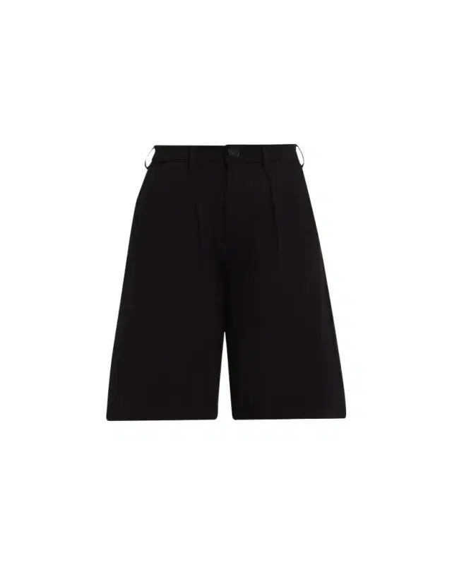 L'AGENCE Akasha Pleated High-Rise Bermuda Shorts