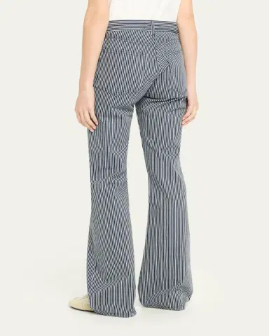 Nili Lotan Celia Striped Flare Jeans | Thumbnail 3 Nili Lotan Celia Striped Flare Jeans | Thumbnail 3