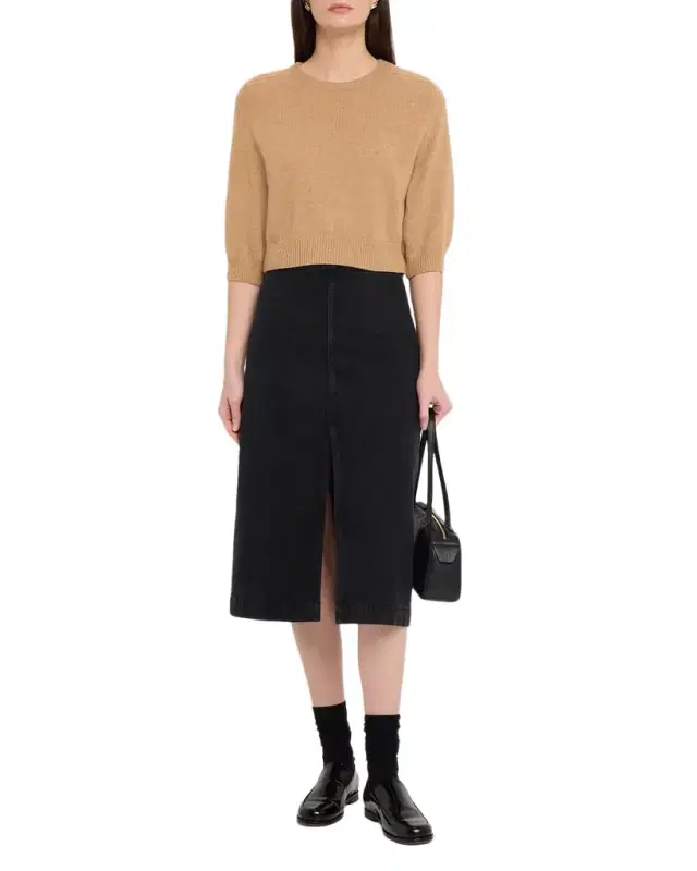 Lorelai Cropped Wool-Cashmere Sweater