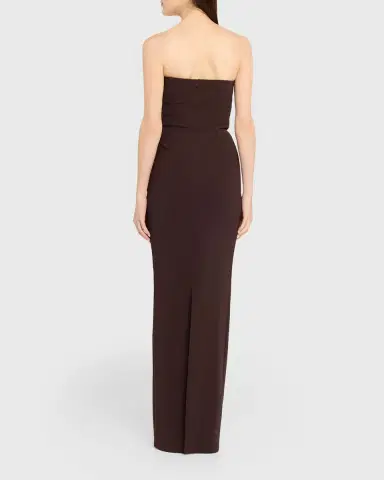 Chiara Boni La Petite Robe Nitra Strapless Bead Applique Column Gown | Thumbnail 10 Chiara Boni La Petite Robe Nitra Strapless Bead Applique Column Gown | Thumbnail 10