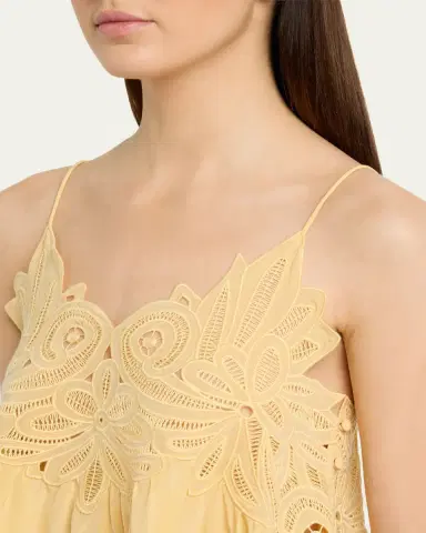 Ulla Johnson Rosie Embroidered Silk Top | Thumbnail 5 Ulla Johnson Rosie Embroidered Silk Top | Thumbnail 5