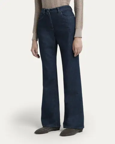 Giorgio Armani High-Rise Bootcut-Leg Denim Jeans | Thumbnail 4