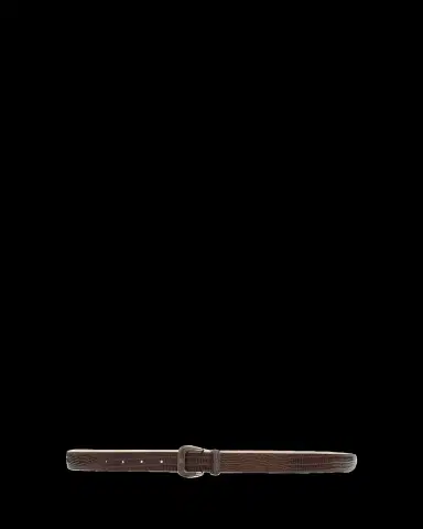 Brunello Cucinelli Lizard-Effect Calfskin Belt | Thumbnail 2