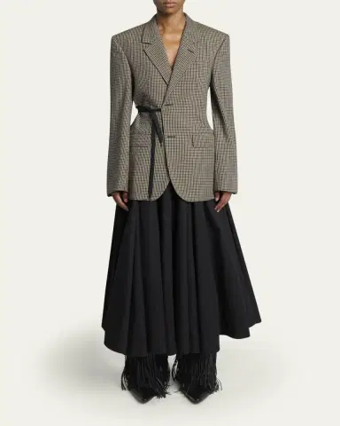 Balenciaga Check Wrap Tailored Jacket | Thumbnail 2 Balenciaga Check Wrap Tailored Jacket | Thumbnail 2