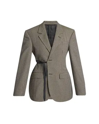 Balenciaga Check Wrap Tailored Jacket | Thumbnail 1 Balenciaga Check Wrap Tailored Jacket | Thumbnail 1