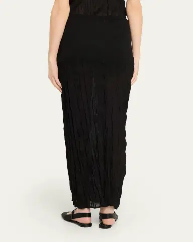 TOTEME Crinkled Knit Maxi Skirt | Thumbnail 3