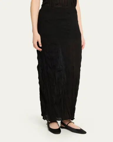 TOTEME Crinkled Knit Maxi Skirt | Thumbnail 4
