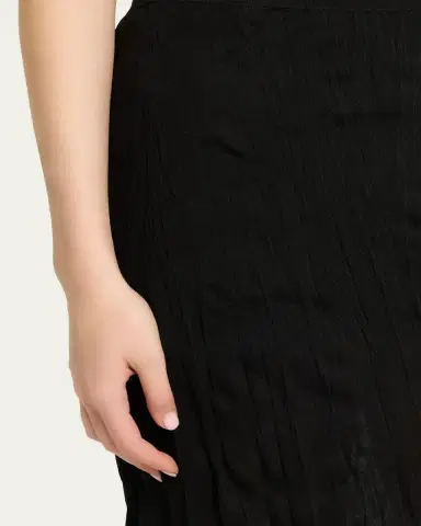TOTEME Crinkled Knit Maxi Skirt | Thumbnail 5